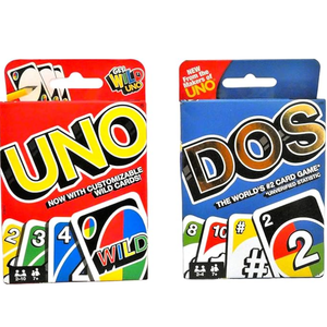 Mattel Toys, UNO Card Game and Mattel Games DOS Family Card Game, From the Makers of UNO, with 108 Cards, Makes a Great Game for 7 Year Olds and Up
