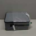 Cowboy Hat Storage Box, Sturdy Support Crush-Proof Dust-Proof Stackable, Premium Hat Travel case with Handle and Shoulder Strap, Holds up to 5 Wide Brims Hats, Grey