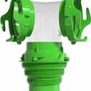 6-in-1 - RV Wye Sewer Hose Fitting and Built-in Gasket Odor - Allows for 2 Camper Sewer Hoses to Connect to the Same Dump Station (Wye -Elbow Adapter)