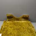Gold Bathroom Rugs Sets 3 Piece Extra Soft Chenille Bathroom Mats Non Slip Bath Mat Set,Absorbent Shaggy Rugs Perfect Plush Bath Rugs with U-Shaped Toilet Rug,Bathroom Carpets for Bathroom (Golden Yellow)