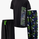 US Angels Boys Pajamas Set, 3-Piece Boys’ Sleepwear Pjs, Loose Fit, Soft, Breathable, Teens and Kids - Size 14-16