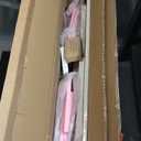 Delta Children Kids Table and Chair Set (4 Chairs Included), White/Pink