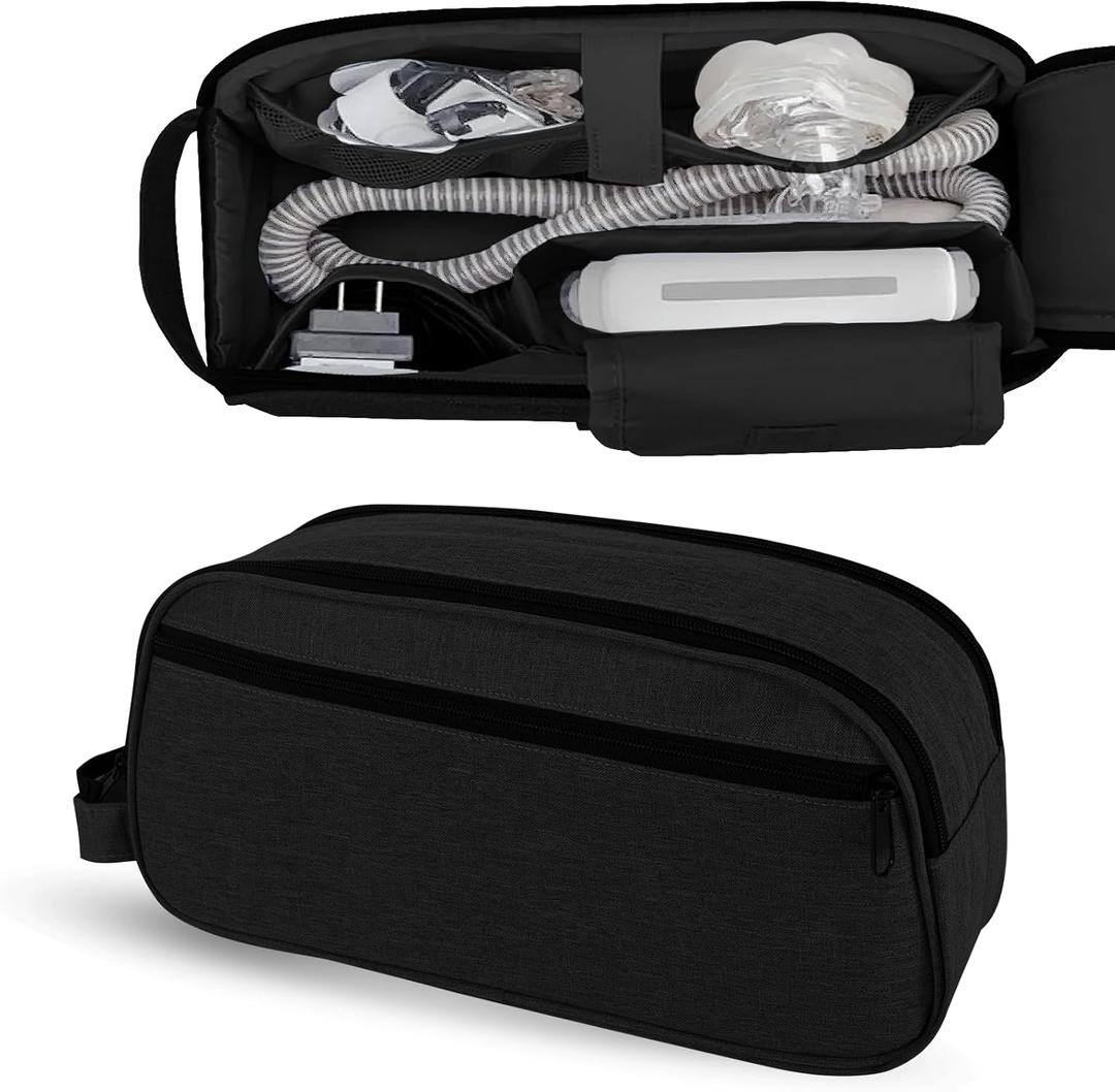 CPAP Travel Bag for AirMini CPAP Machine and Accessories, Portable CPAP Travel Case, CPAP Bag for Travel, CPAP Machine Travel Carry Storage, CPAP Supplies Organizer Case (Black)