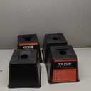 VEVOR Trailer Jack Block, 6000 lbs Capacity per RV Leveling Block, Polypropylene RV Camper Stabilizer Blocks, RV Travel Accessories Use for Any Tongue Jack, Post, Foot, 5th Wheels, 4-Pack