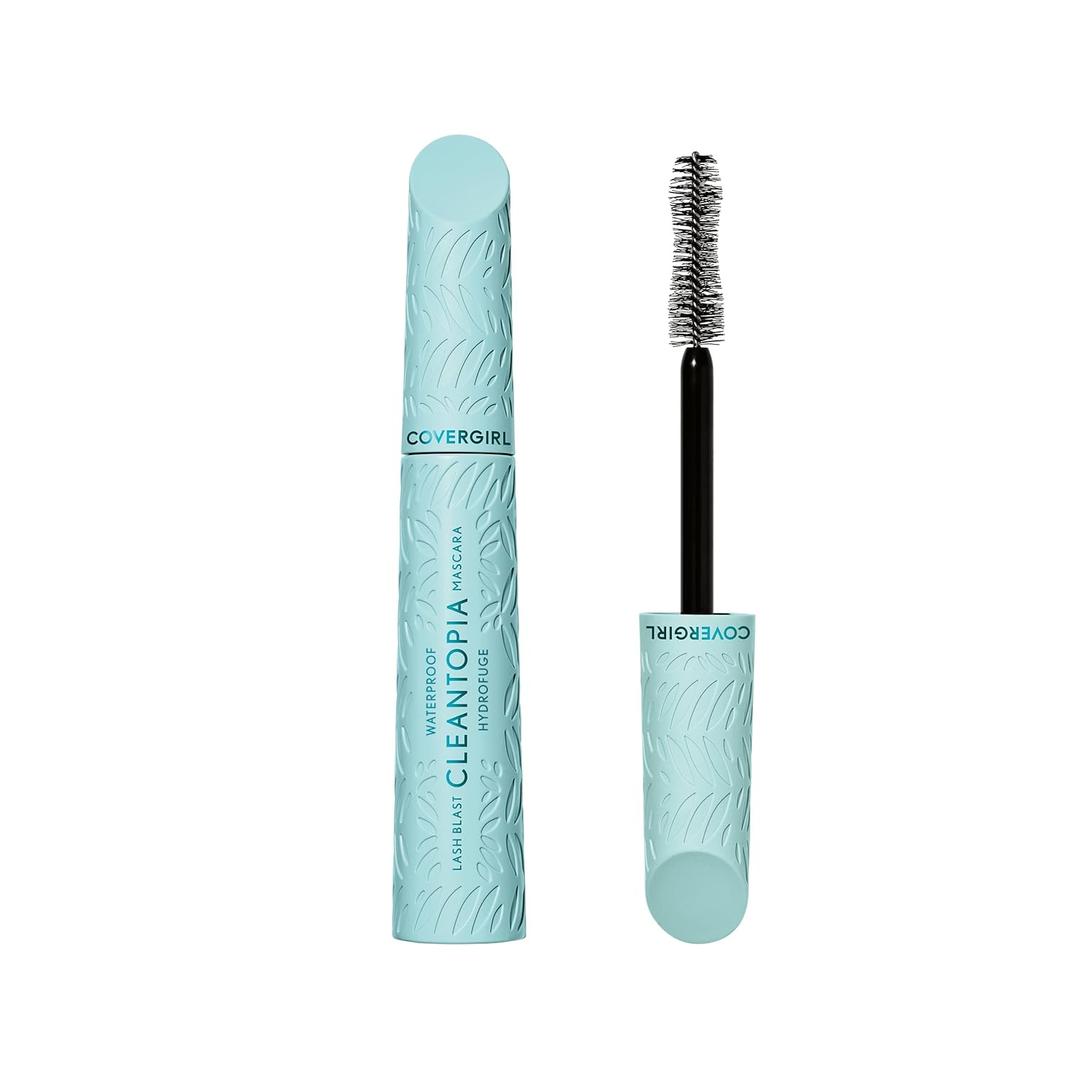 CoverGirl Lash Blast Cleantopia, Waterproof Mascara, Aloe Leaf Extract, Vitamin E & Ceramide, Gentle Formula, Volumizing, Long-Wearing, Transfer-Proof, Black/Brown, 1 Count (0.32 Fl Oz (Pack of 1))