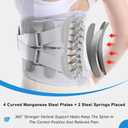Back Brace for Lower Back Pain Relief for Men&Women Adjustable Lumbar Support Belt Breathable Mesh for Herniated Disc,Sciatica,Scoliosis with Removable 3D Pad Home&Work&Sports (Gray, X-Large)