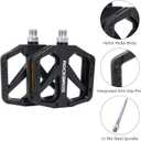ROCKBROS Mountain Bike Pedals MTB Pedals Bicycle Flat Pedals Nylon 9/16" Sealed Bearing Lightweight Design for Road Mountain BMX MTB Bike
