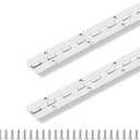 2PCS Piano Hinge 30 Inch x 1 Inch Stainless Steel Continuous & Piano Hinge Heavy Duty Piano Hinges, 0.04" Leaf Thickness, 0.5" Knuckle Length, Screw Included