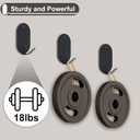 Metal Wall Hooks Heavy Duty Hanging Hooks Black Steel Hook for Keys, Kitchen, Bathroom & Entryway Organization (15 Pack)