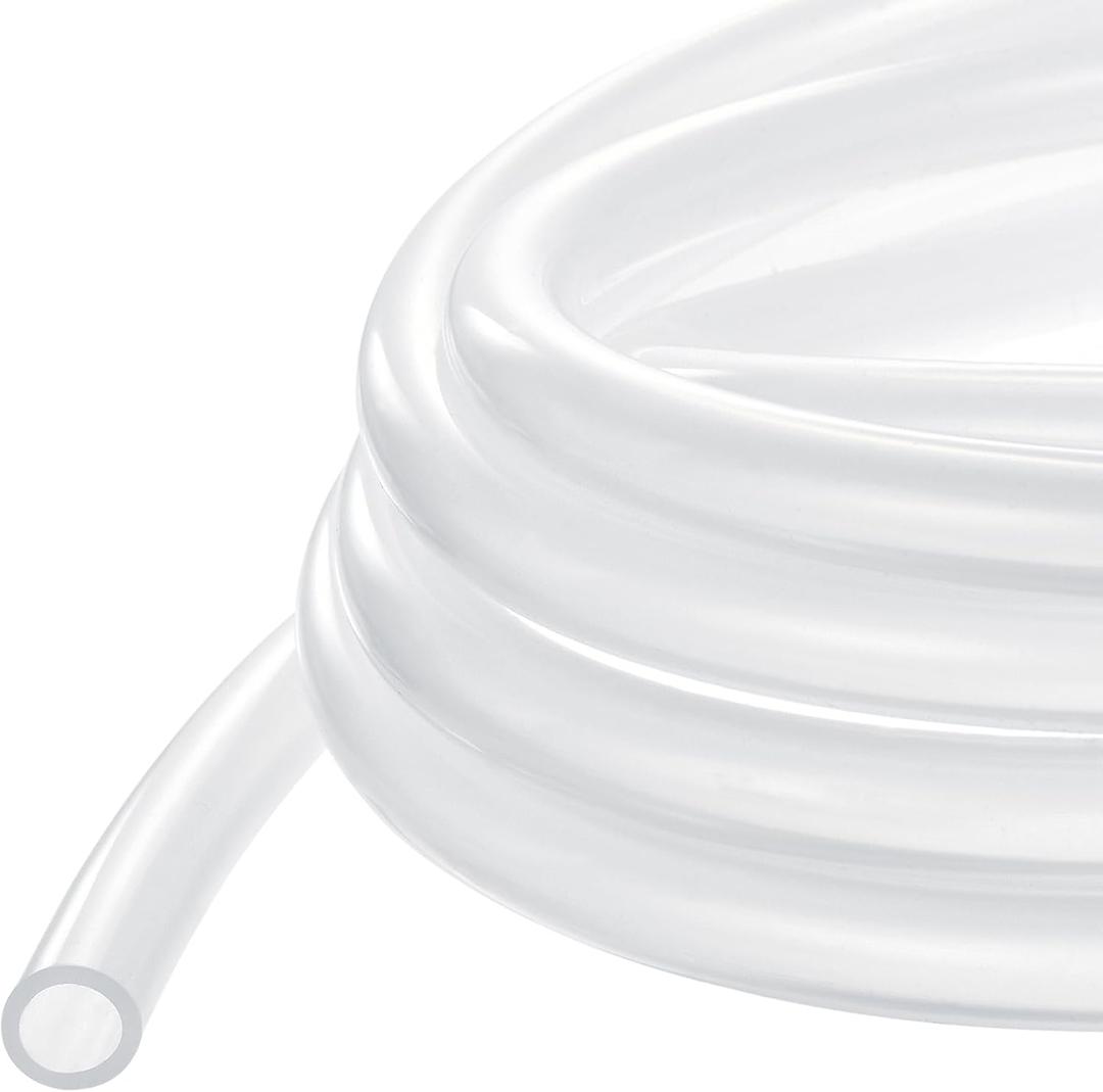 2 x METALLIXITY Silicon Tubing(1/2" ID x 9/16" OD x 10Ft), Pure Silicone Hoses High Temp - for Printer, Hot Water Dispenser, Engine, Brewing, Fish Tank Air Pump, Pump Transfer, Clear