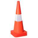18 Inch 4 Pack Traffic Safety Cones with Reflective Collars,Orange Hazard Caution Cone Road Street Parking Cone, Plastic Cone for Driving Practice,Construction Keep Security Distance Barriers