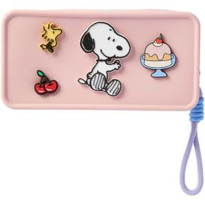 MINISO Snoopy Makeup Bag Travel Cosmetic Bag, Silicone Waterproof Make Up Organizer Pouch for Purse, Cute Toiletry Bag for Travel Essentials Skincare Brushes Birthday Gift for Women Teen Girls