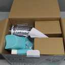 Cambom Rotary Cheese Grater Hand Crank Cheese Shredder for Fresh Cheese, Vegetable, Nuts,Non-slip Suction Base, Five Blades, Blue