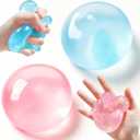 2 pcs Coconut Oil Squishy, Coconut Oil Slow Rising Squeeze Stress Ball Soft Novelty Toy Clear Jelly Bubblegum Texture Coconut Oil Squishies Toys for Relaxation and Stress Relief
