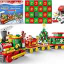 Advent Calendar 2025 for Kids Boys Girls, 24 Days Surprise Christmas Train Building Blocks Christmas Countdown Calendar Gift Box with 1004 PCS Xmas Building Bricks Toy Decor for Teens Adults Women Men