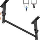 HWOOUSA 48" Ceiling Mount Pull Up Bar, Heavy Duty Multi-Grip Rafter Chin Up Bar for Garage/Basement/Backyard Ceiling Beam, Adjustable Height&Supports to 650 Lbs (Black)