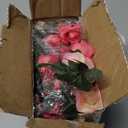 BLEUM CADE 2Pcs 16.4Ft Flower Garland Artificial Rose Vines for Bedroom, Cute Fake Hanging Flower Vines Floral Garland Decorations for Wedding Party Wall Room Decor Aesthetic (Pink)