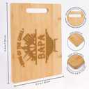 King Of The Grill Cutting Board For Bapa Griller - Grandpa Gift - Bapa's Bbq - Grilling Gift For Men - Fathers Day Cutting Board - Grill Master - Best Bapa Cutting Board