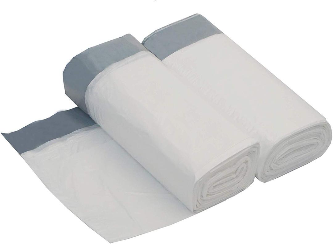 10 Gallon DrawString Strong Trash Bag Garbage Bag (10 Gallon(90 Bags), White)