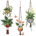 2 x Wall Decals Peel and Stick Hanging Potted Wall Stickers Wall Art Decals for Living Room Bedroom Balcony Corridor Window Entrance Door Mirror Decor