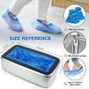Shoe Cover Dispenser Containing 200pcs Shoe Covers Disposable Non Slip High Quality Automatic Shoe Cover Machine with Disposable Shoe Covers for Indoors for Most Occasion and Shoes Size