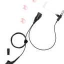 commountain APX 6000 XPR 7550e Earpiece w/Mic Compatible for Motorola Radios APX 8000 (7000 4000) XPR 7350e (7580e 7380e 7550 7350) APX6000 APX7000 APX8000 XPR7550 XPR7550e, Surveillance Headset