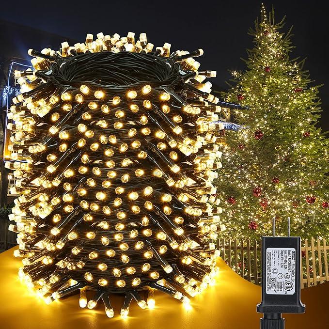 BRIXKSR CHRISTMAS LIGHTS OUTDOOR 500 LED