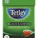 Tetley Teabags, Black and Green, 72 Teabags, BBD: 08/11/2028