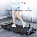THERUN Walking Pad with 40" Longer Belt Under Desk Treadmill 300LBS Weight