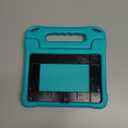 DJ&RPPQ Kids Tablet Case for 8-inch Devices - Incompatible With iPad Samsung, Lightweight Shockproof Case With Handle Stand - Turquoise