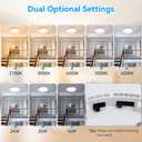 Aialun 16/20/24W Led Ceiling Lights Flush Mount, 0.67" Super Slim 12 Inch Ceiling Lights Dimmable, 2700K-6500K 5 Color Selectable Close to Ceiling Light fixtures for Bathroom, Kitchen, Hallway, 2 Pack