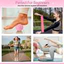 22 Pcs Home Pilates Kit for Women Pilates Equipment Essentials Set with Weighted Exercise Hoop, Figure 8 Resistance Band, Fascia Ball, Exercise Band & Accessories for Workout & Beginner