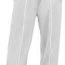 ZAFUL Womens Side Striped Pant Baggy Wide Leg Sweatpants Elastic Waisted Contrast Stripes Loose Fit Trousers Size XL