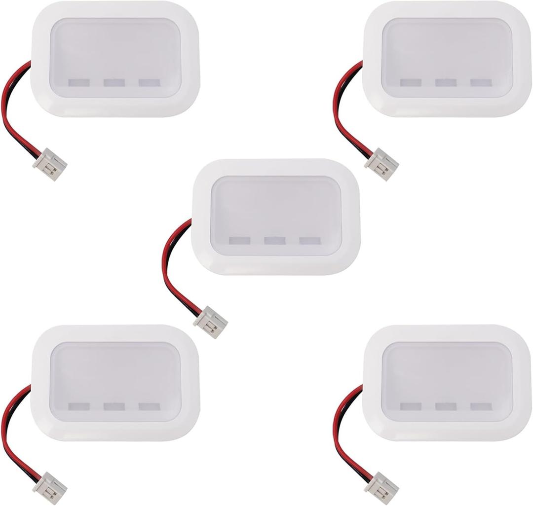 5pc W11483116 Refrigerator LED Light Compatible With Whirlpool KitchenAid Replacement 4961291 AP6990551 PS16221108 EAP16221108