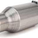 2.5 Inch Inlet/Outlet Universal High Flow Front Catalytic Converter Direct-Fit with O2 Port (EPA Compliant)