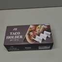 RTT Stainless Steel Taco Holder Stand, Set of 6 - Stylish Rack Holds Up to 3 Tacos Each, Keeping Shells Upright - Oven, Grill and Dishwasher Safe