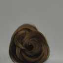 Donut Updo Accessory Hairpieces for Women Synthetic Space Bun Mini Claw Clip in Messy Fake Hair Bun Extensions Wig Elegant or Chic Look(Black Brown,1pc)