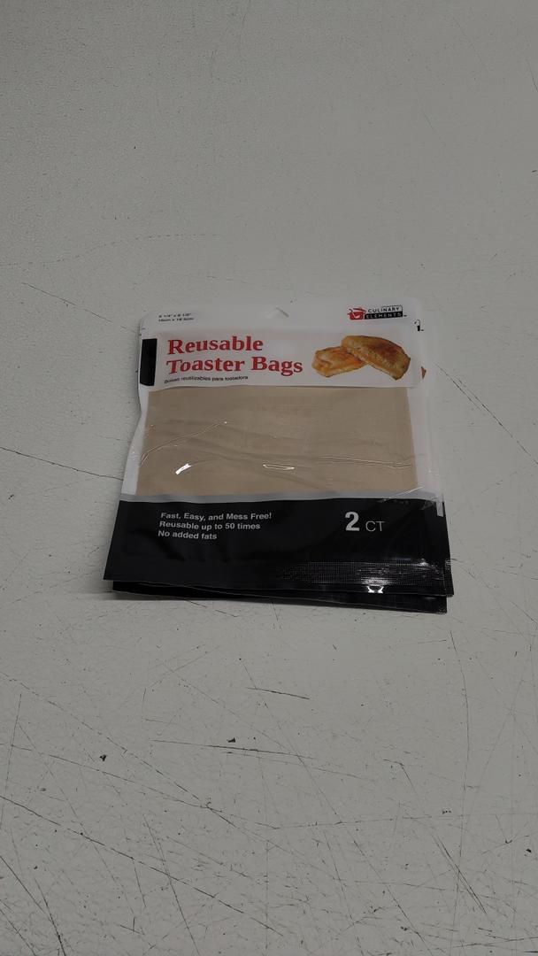Toaster & Toaster Oven Grilled Cheese Bags (2 count): 6 pack / 2 Reusable Bags