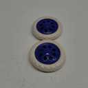 uxcell Shopping Cart Wheel Replacement 6.5 Inch Dia Rubber Foaming Blue 2pcs (Load Capacity 22Lbs Each)