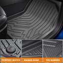 KUST Floor Mats Set for 2026 Hyundai Palisade 7/8 Seats (Gas Only), All Weather Floor Liners & Rear Trunk Mat & Backrest Mat for Palisade Accessories TPE Rubber Car Mats High Edge