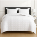 HomeSmart 50 lbs Weighted Blanket King Size, The Heaviest Weighted Blanket, Breathable Soft Fabric, Fits California King Beds, Very Heavy, White