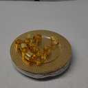 13 Inch Round Elegant Serve ware Charger Plates with Matching Napkin Rings, Wedding, Dinner party, Event - Choose from our Variety of Styles and Quantities (12, Hammered Gold)