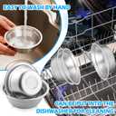 12 PCS Metal Dog Bowls Stainless Steel Small Pet Food and Water Bowls for Dogs & Cats, Rust-Resistant, Easy to Clean, Dishwasher Safe
