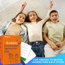 QUOKKA Conversation Cards Game - Kids Edition | 500 Questions | Original Version | Share Thoughts - Fun Talking Board Game for Family Night