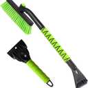 25" Snow Brush & Ice Scraper for Car Windshield, Detachable Snow Scrapers with Foam Grip for Cars, Trucks, SUVs