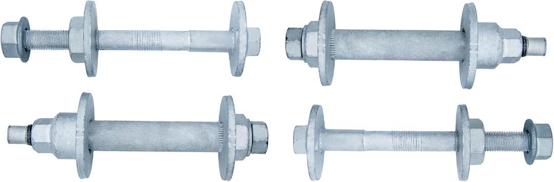 Front Alignment Camber Toe Adjustment Bolts, Lower Control Arm Cam Bolts Compatible with Toyota 2005-2016 Tacoma, 2003-2009 4Runner, 2007-2010 FJ Cruiser (for BOTH sides) (Set of 4)