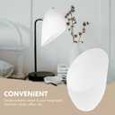 Uonlytech Horseshoe Lampshade Replacement 5-Pack Plastic Lamp Shade Covers for Floor Lamps Desk Lamps 5.35X4.33X1.37 Inches Durable Light Accessory for Living Room Bedroom Office (13.6x11x3.5cm)