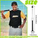 Hicarer Baseball Softball Swing Training Baseball Swing Trainer Bat Base Ball Softball Bat Training Aid for Youth Improve Hitting Flexibility Swing Mechanics and Balance