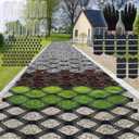 Gravel Grid 100ft X 4ft, 2'' Depth Gravel Stabilizer Grid for Pavers Base, Geogrid 1900 Lbs/Sq Ft Load with 120 Geocell Accessories & Gloves for Driveway Parking Ground Walkway Dirt Locker Slope