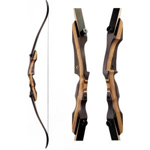 LWANO Archery Takedown Recurve Bow 62", Standard Recurve Bow for Aldults & Beginners, Right Handed, 25-50 Lbs